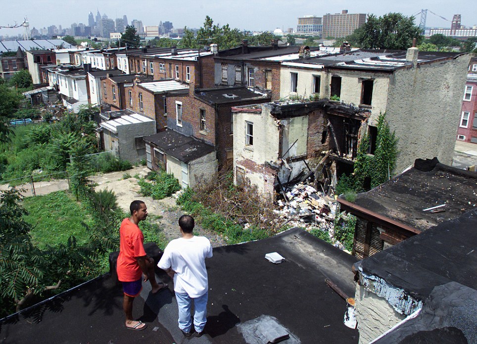 Squalor: The crumbling residential buildings of Camden have become a war zone of drug dealers and pimps